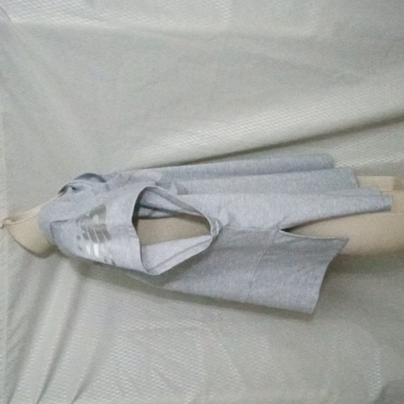 New Balance Hooded Jersey Crop Top, M, Heather Grey, Short sleeve, High … - Picture 7 of 14